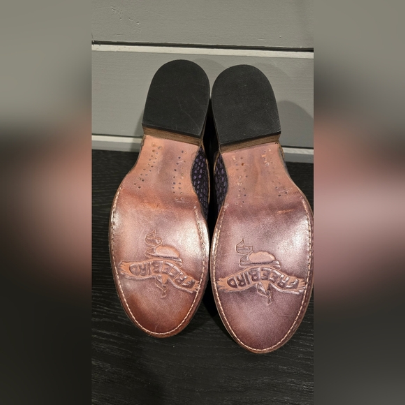 New Freebird Mabel  Brown/Purple Croc-Embossed Shoe 7 - Picture 5 of 7